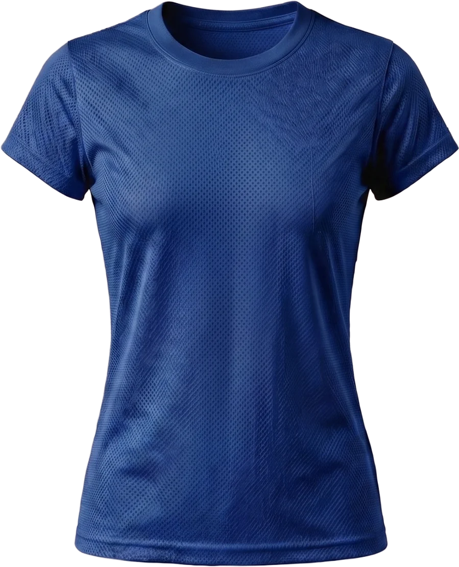 Baby Look Dry Fit 100% Poliéster Gola em Ribana